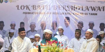 Peringati HUT Desa ke 25, Pemdes Lok Batu Hadirkan KH Bahran Jamil
