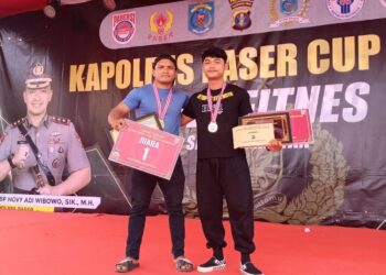Atlet Angkat Berat Tabalong Juara 1 di Ajang Kapolres Paser Cup 2025