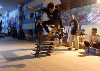 Pecinta Skateboard Tabalong Rayakan GSD