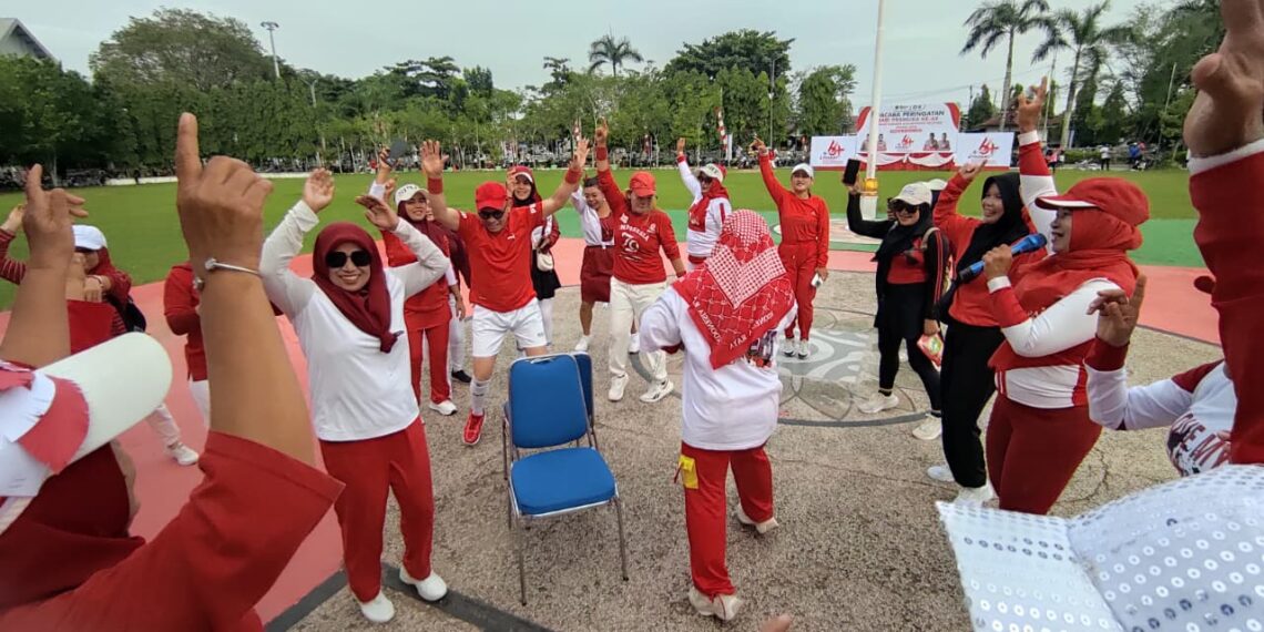 Rayakan HUT RI, Kamus dan Sanggar Ersavika Gelorakan Gemar Olahraga ke Warga Tabalong