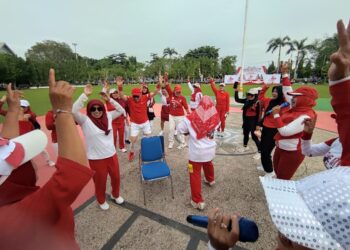 Rayakan HUT RI, Kamus dan Sanggar Ersavika Gelorakan Gemar Olahraga ke Warga Tabalong