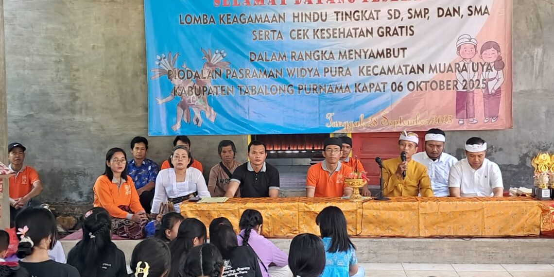 Sambut Piodalan, Pasraman Widya Pura Muara Uya Gelar Lomba Keagamaan