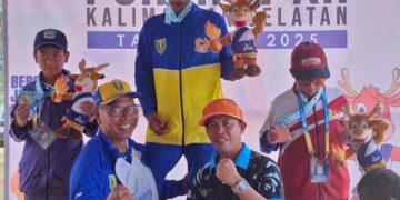 Atlet Akuatik Persembahkan Medali Emas Perdana Bagi Kontingen Tabalong di Porprov 2025