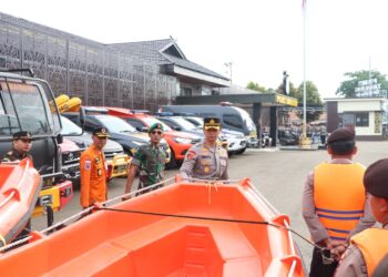 Hadapi Bencana Hidrometeorologi, Polres Tabalong Siapkan Peralatan dan Personil