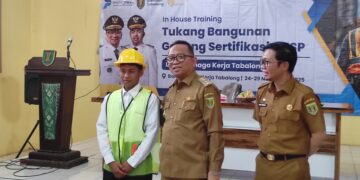 Ratusan Pemuda Tabalong Ikuti Pelatihan Tukang Bangunan Berstandar Nasional
