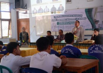Cegah Bullying dan Kenakalan, Ratusan Siswa SMPN 4 Tanjung Dibekali Kesadaran Hukum