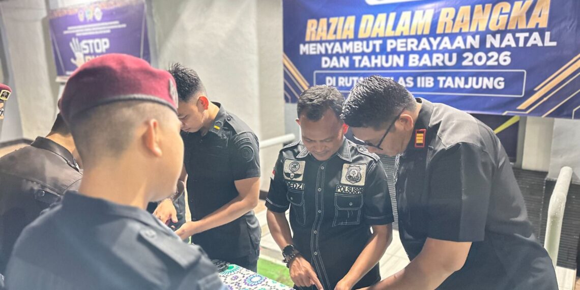 Domino, Paku, hingga Sendok Besi, Razia Nataru di Rutan Tanjung Amankan Barang Terlarang
