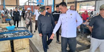 Dapat Aduan Los Ikan Pasar Kapar Bau, Komisi ll DPRD Tabalong Lakukan Peninjauan