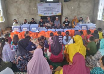 Lazismu dan KS2 Tabalong Disambut Anak – Anak Penyintas Banjir Bandang Balangan