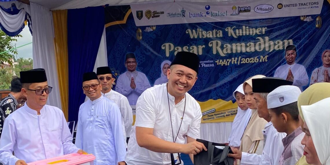 Bank Kalsel Cabang Tanjung Fasilitasi Qris Gratis ke Pedagang Pasar Ramadan