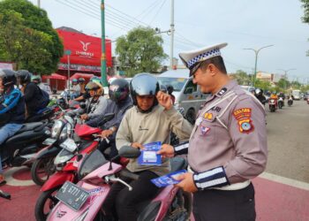 Tekan Angka Laka, Satlantas Tabalong Gelar Edukasi Visual hingga ke Jantung Kota