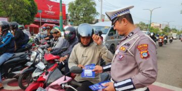 Tekan Angka Laka, Satlantas Tabalong Gelar Edukasi Visual hingga ke Jantung Kota