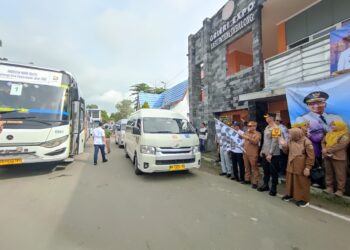 Bupati Tabalong Lepas Keberangkatan Mudik Gratis