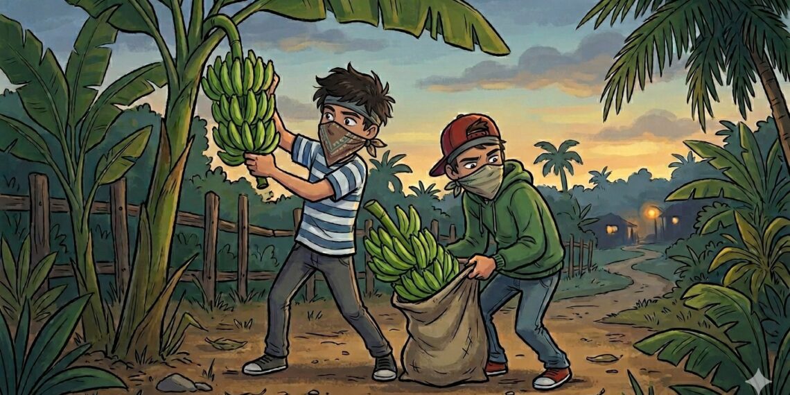 Gara-Gara Satu Tandan Pisang Dua Pemuda di Tabalong Dijemput Polisi, Begini Nasib Akhirnya