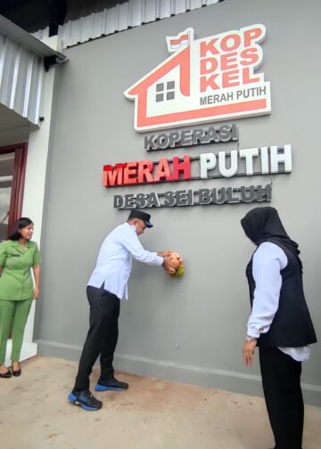 Diresmikan Wabup Taufan, Koperasi Sei Buluh Siap Pasarkan Produk Asli Desa