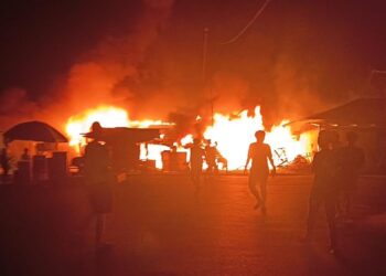 Kontrakan 10 Pintu di Desa Kapar Ludes Terbakar, Kerugian Capai Setengah Miliar