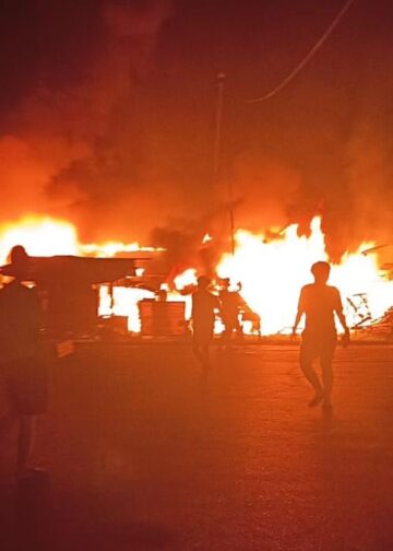 Kontrakan 10 Pintu di Desa Kapar Ludes Terbakar, Kerugian Capai Setengah Miliar