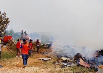Tabalong Diamuk Api Lagi, Mes Karyawan PT BBP di Upau Ludes Terbakar