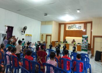 Gelar Minggu Ceria di Desa Pangelak, Dispersip Tabalong Hidupkan Literasi dan Lestarikan Budaya Dayak Deah