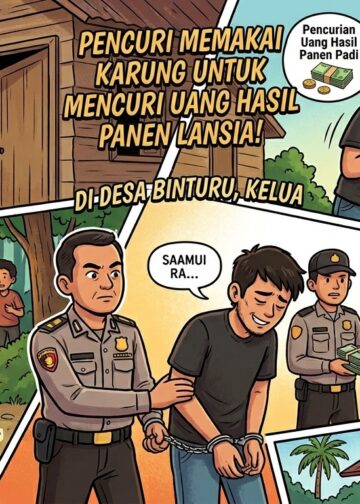 Pemuda di Kelua Gasak Uang Hasil Panen Padi Milik Lansia