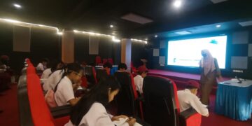 Dorong Budaya Literasi, Dispersip Tabalong Kenalkan Layanan Perpustakaan ke Siswa SDN Haus