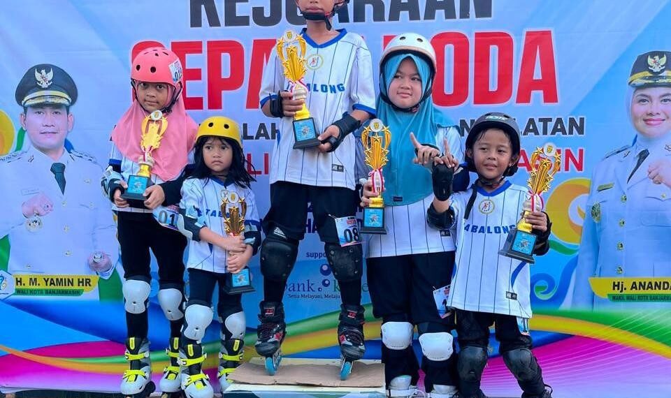Turunkan Atlet “Bocil”, Porserosi Tabalong Sabet Prestasi di Kejuaraan Sepatu Roda Antar Pelajar se-Kalsel