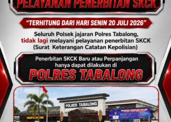Sekarang Bikin SKCK Hanya Bisa Di Polres Tabalong