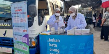 BPOM Tabalong Sambangi Pasar Bangkit Jangkung, Periksa Kandungan Zat Berbahaya
