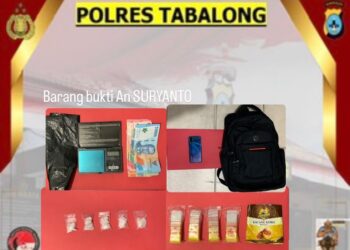 Polisi Tabalong Sita Sabu 13,48 Gram dan Timbangan Digital