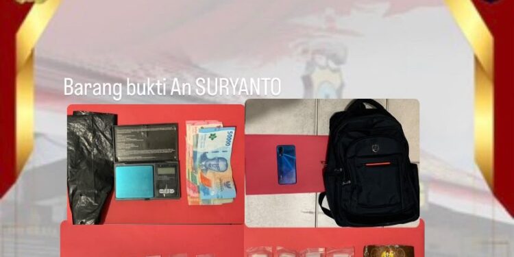 Polisi Tabalong Sita Sabu 13,48 Gram dan Timbangan Digital