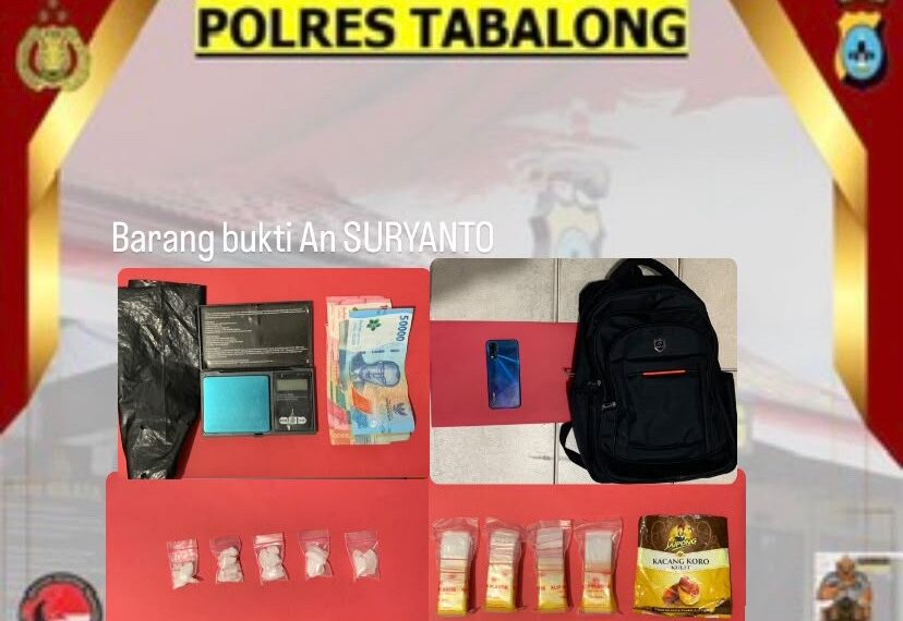 Polisi Tabalong Sita Sabu 13,48 Gram dan Timbangan Digital