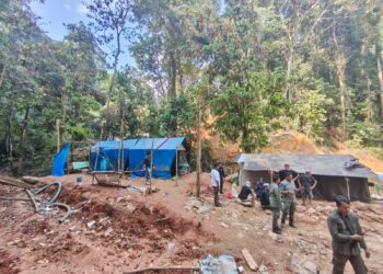 Respon Cepat Video Viral, Tim Gabungan Geruduk Diduga Lokasi Tambang Emas Ilegal di Hutan Lindung Tabalong