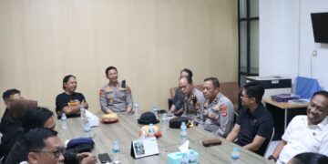 Diskusi Perkembangan Pers Daerah, Hangatnya Silaturahmi Polres dan PWI Tabalong