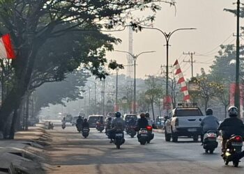 Kabut Asap Mulai Menebal, Disdikbud Tabalong Imbau Siswa Gunakan Masker
