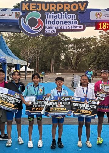 Kejurprov Triathlon, Tabalong Sabet 3 Emas dan 2 Perak