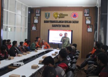 BPBD Tabalong Edukasi Ojol, Gandeng Tim Penyuluh Karhutla Mabes TNI