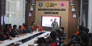 BPBD Tabalong Edukasi Ojol, Gandeng Tim Penyuluh Karhutla Mabes TNI