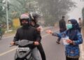 Kecamatan Kelua Bagikan Ribuan Masker ke Masyarakat