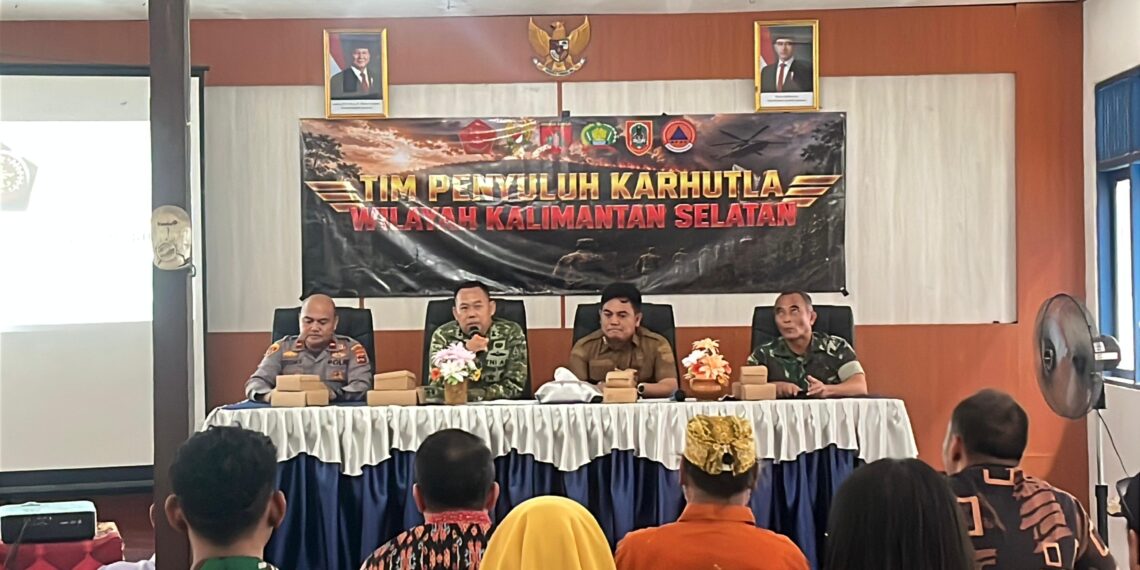 Gandeng Elemen Masyarakat, Tim Mabes TNI Sosialisasi Bahaya Karhutla di Tabalong