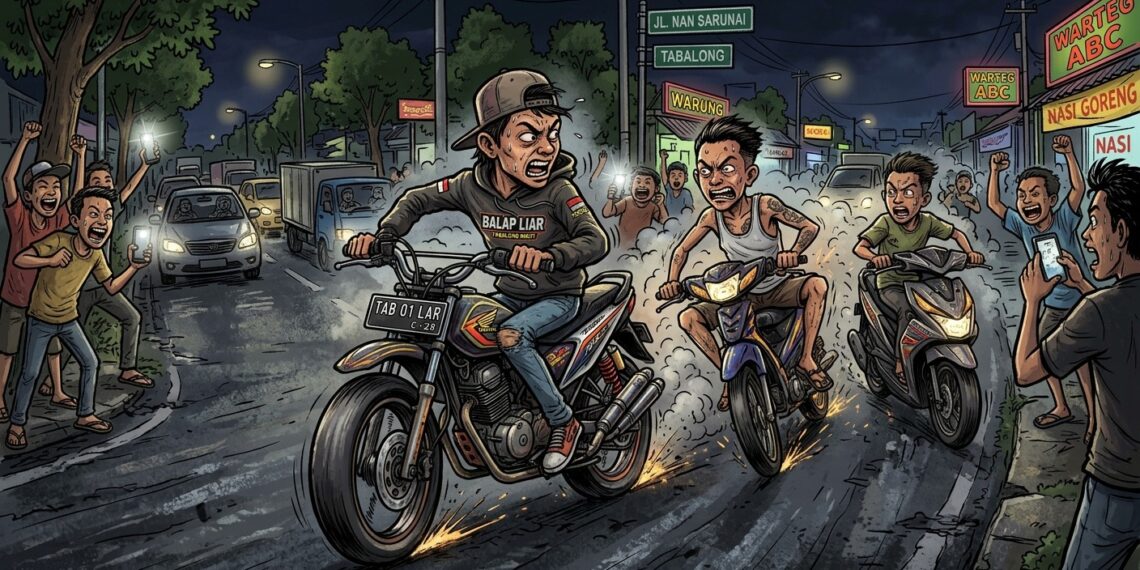 Resahkan Warga, Belasan Motor Remaja Hendak Balap Liar di Tabalong Diangkut Polisi