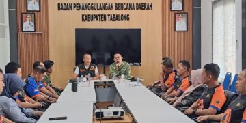 Tim Mabes TNI Sambangi BPBD Tabalong