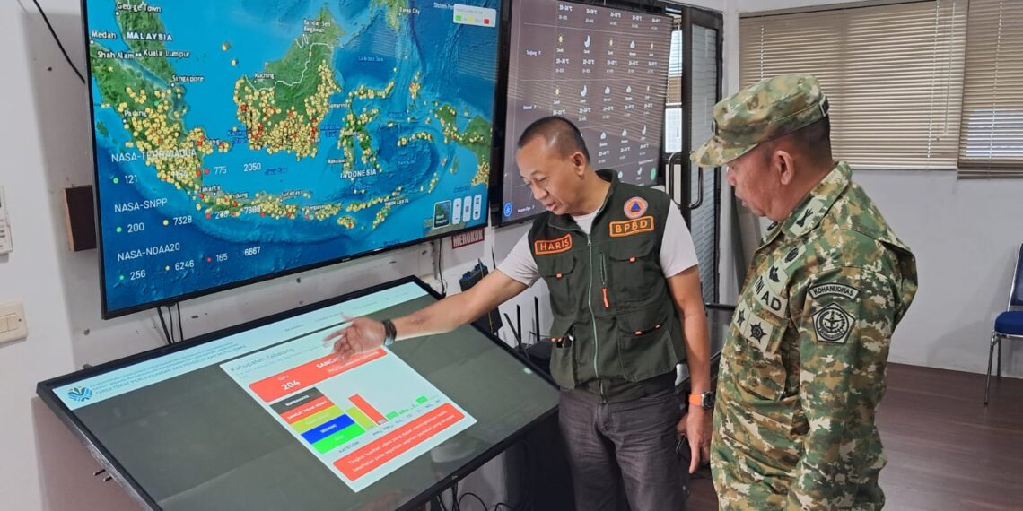 Tim Mabes TNI Puji Kesiapan BPBD Tabalong Terhadap Tanggap Kebencanaan