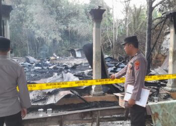 Kebakaran Kembali Landa Tabalong, Dua Rumah Hangus di Lok Batu