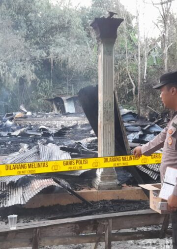 Kebakaran Kembali Landa Tabalong, Dua Rumah Hangus di Lok Batu