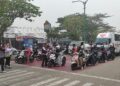 Asap Karhutla Melanda Tabalong, BPBD  Bagikan Ribuan Masker ke Masyarakat