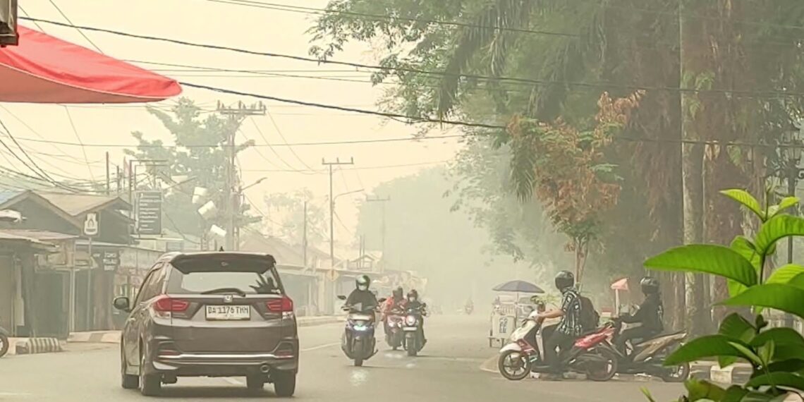 Lagi, Tabalong Gelap Dikepung Asap Karhutla