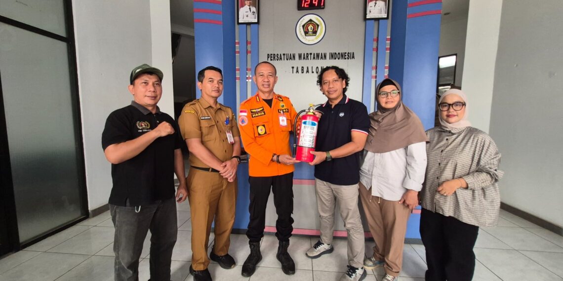 Perkuat Sinergi Unsur Pentahelix, Kepala BPBD Tabalong Sambangi PWI