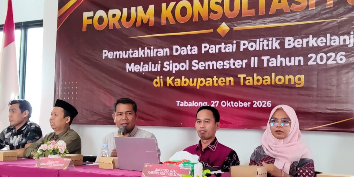 KPU Tabalong Gelar Forum Konsultasi Publik dan Pemutakhiran Data Parpol