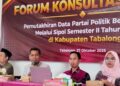 KPU Tabalong Gelar Forum Konsultasi Publik dan Pemutakhiran Data Parpol