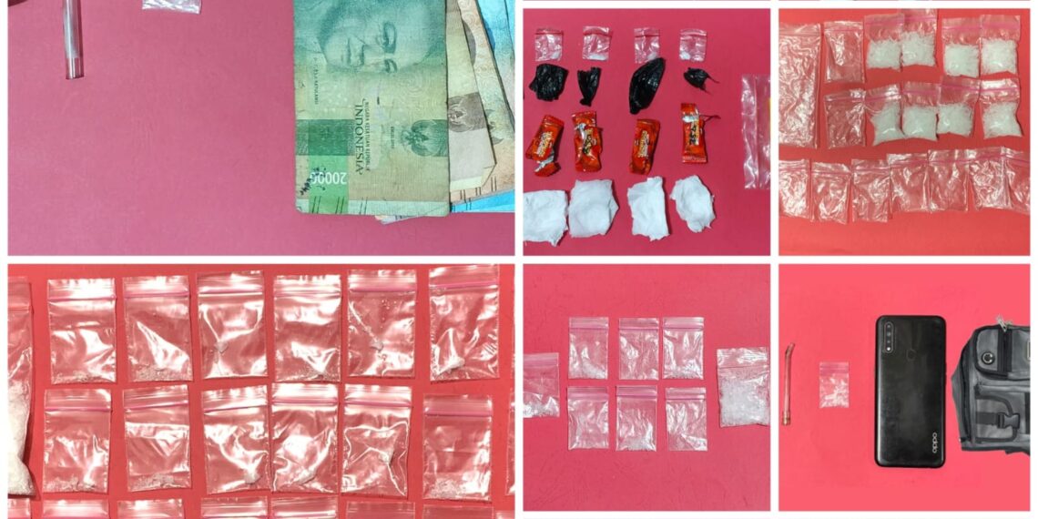 Operasi Sarang Narkoba di Tabalong, 10 Pengedar Diringkus dengan 167 Gram Sabu